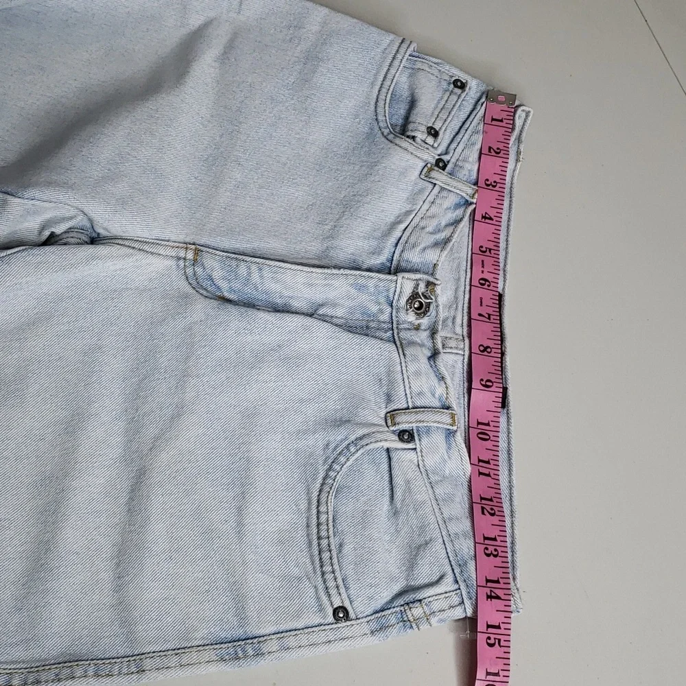 Impacto 100% Cotton Boot Cut Floral Embroidered Jeans Size 42 Hippie Y2K Frayed
